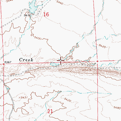 Topographic Map of Miners Draw, UT