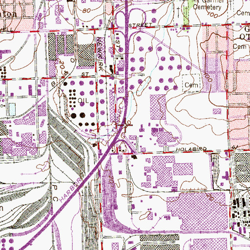 Topographic Map of Interchange 10, MD