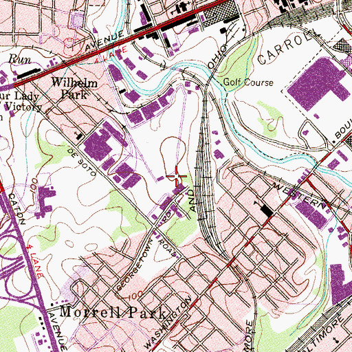 Topographic Map of Interchange 51, MD
