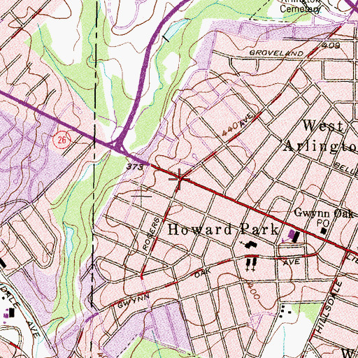 Topographic Map of Mount Zion Apostle Faith Church, MD