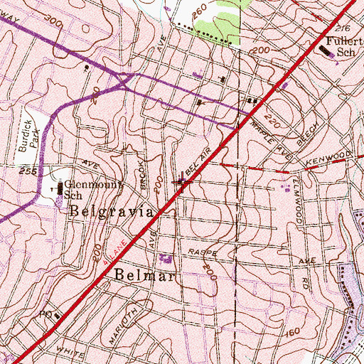 Topographic Map of Saint Matthias Episcopal Church, MD