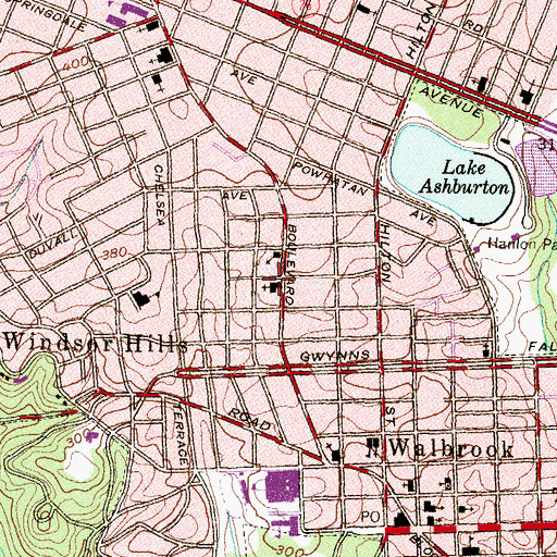 Topographic Map of Starr Methodist Protestant Church, MD