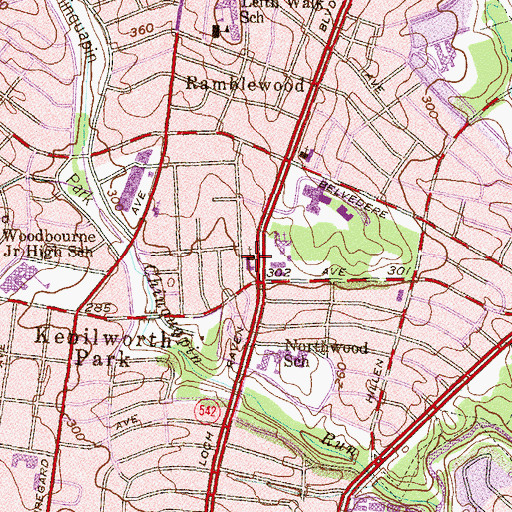 Topographic Map of Faith Presbyterian Church, MD