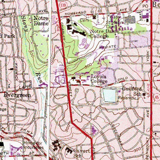Topographic Map of George C Jenkins Science Building, MD