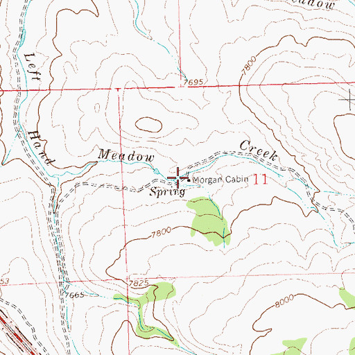 Topographic Map of Morgan Cabin, CO