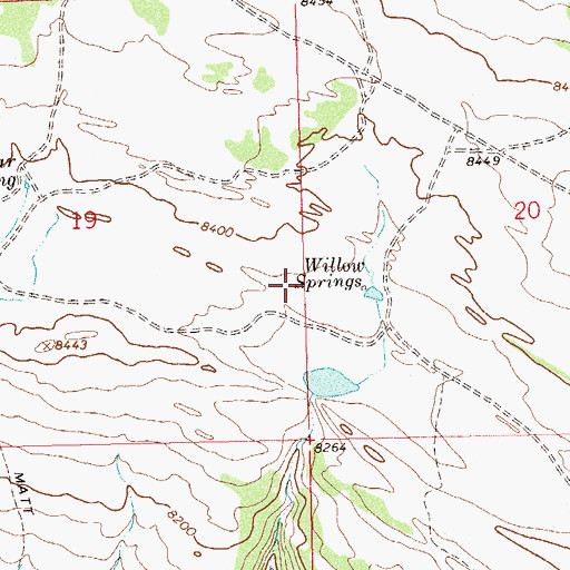 Topographic Map of Mansfield Cabin, CO
