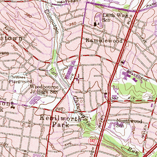 Topographic Map of Messiah United Church of Christ, MD