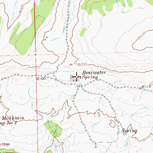 Topographic Map of Gadd Cabin, CO