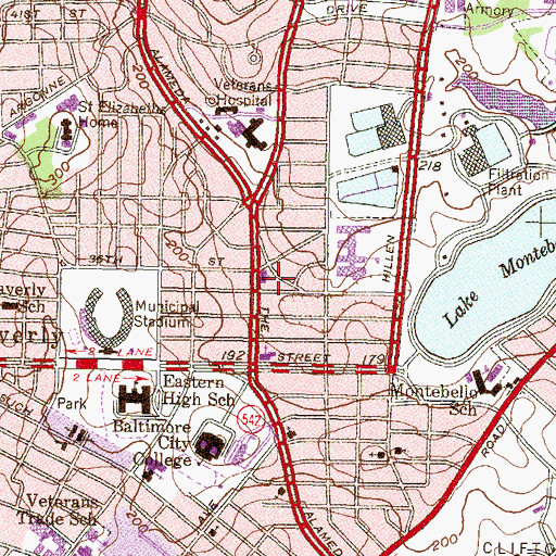Topographic Map of The Church of Jesus Christ of Latter Day Saints, MD