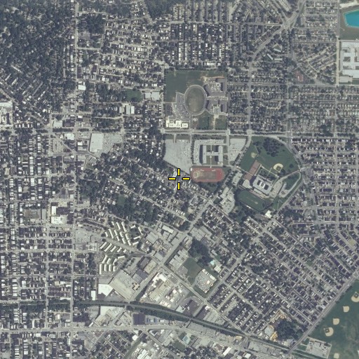 Aerial/Satellite Image of Saint Bernards Roman Catholic Church, MD