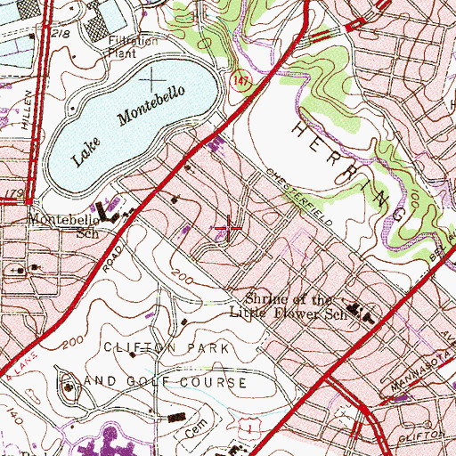 Topographic Map of Saint Matthews United Church of Christ, MD