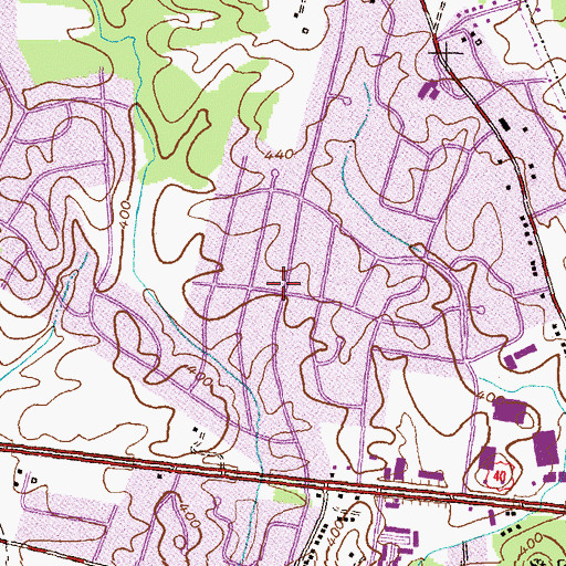 Topographic Map of Brinkleigh, MD