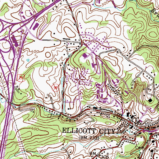 Topographic Map of Chapelview, MD