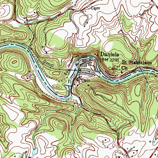 Topographic Map of Gary Memorial United Methodist Church, MD