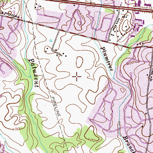 Topographic Map of Gray Rock Farms, MD
