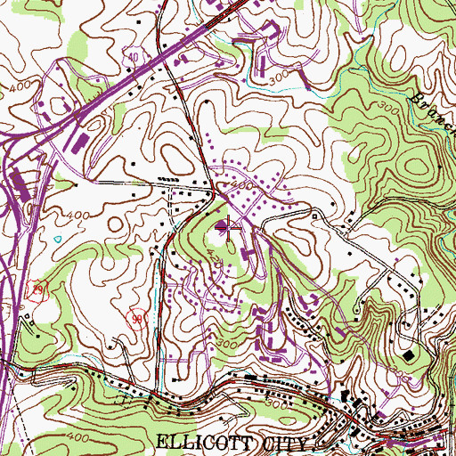 Topographic Map of Howard County Government Complex, MD