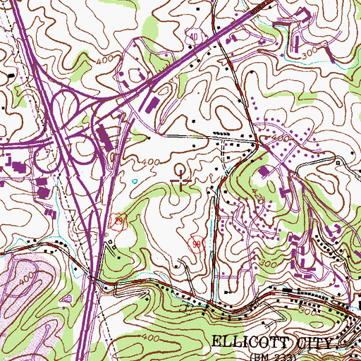 Topographic Map of River Mills, MD