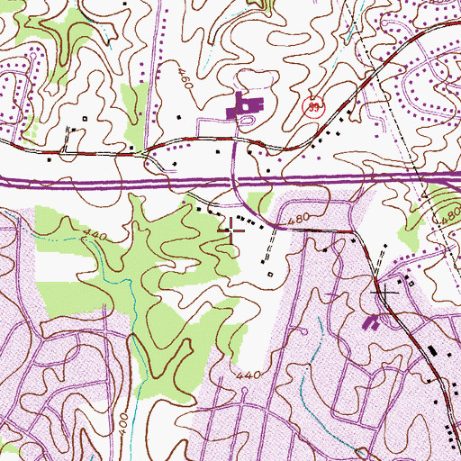 Topographic Map of Sky View, MD