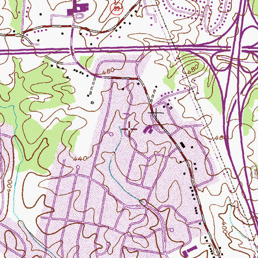 Topographic Map of Southview, MD