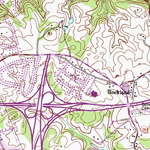 Topographic Map of Wilton Farm Acres, MD