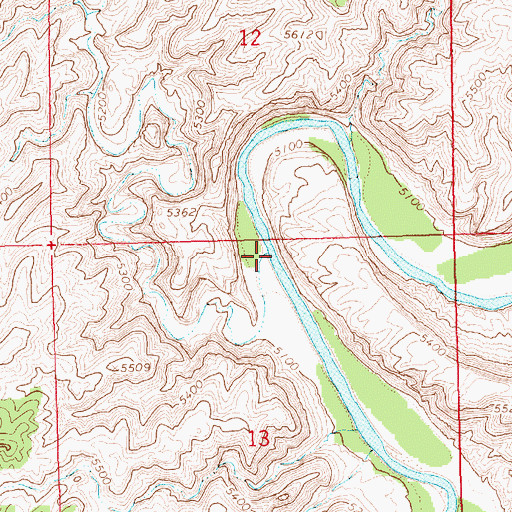 Topographic Map of Dripping Rock Creek, CO