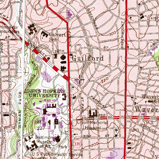 Topographic Map of Cathedral of the Incarnation, MD