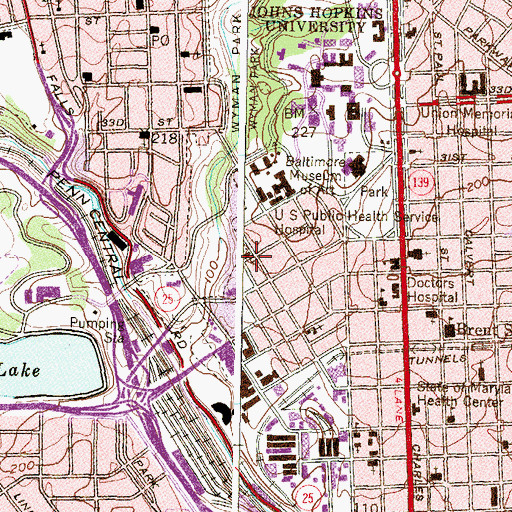 Topographic Map of Keen Memorial United Methodist Church, MD
