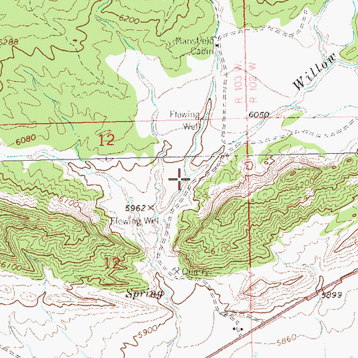 Topographic Map of Bull Draw, CO