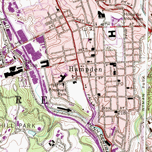 Topographic Map of Trinity United Church of Christ, MD