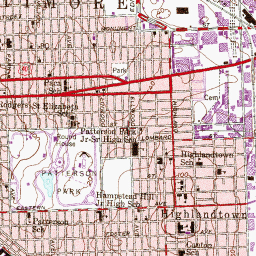 Topographic Map of Bethel United Church of Christ, MD
