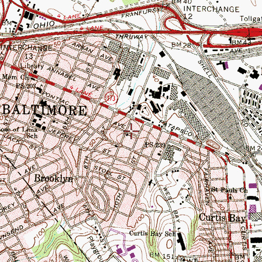 Topographic Map of Church of God, MD