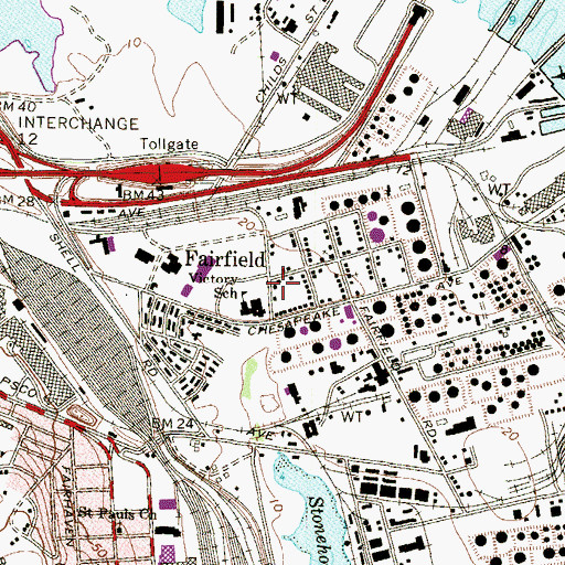 Topographic Map of Church of God in Christ, MD