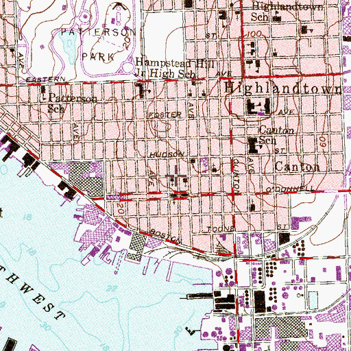 Topographic Map of Church of the Holy Evangelist, MD