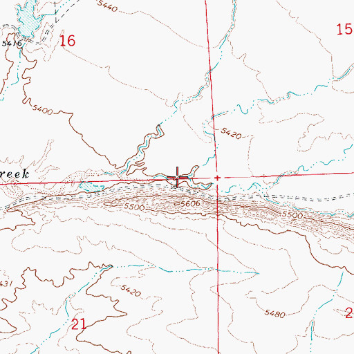 Topographic Map of Trail Creek, UT