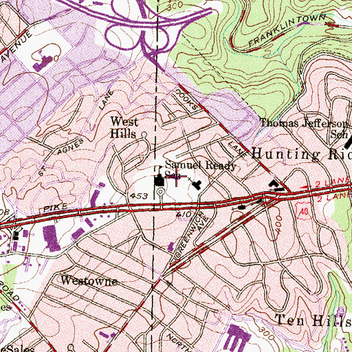 Topographic Map of First United Church, MD