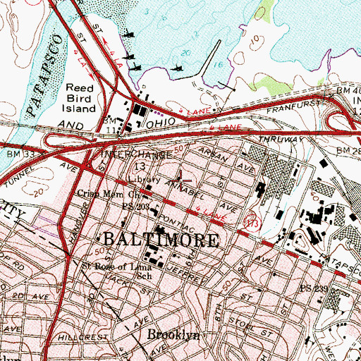 Topographic Map of Gospel Assembly Church, MD