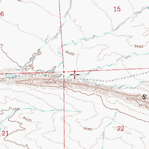 Topographic Map of Sand Spring Wash, UT