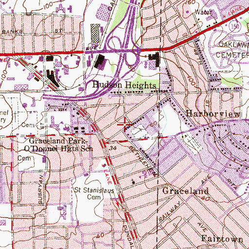 Topographic Map of Kingdom Hall of Jehovahs Witnesses, MD