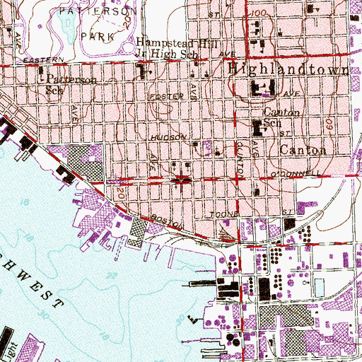 Topographic Map of Messiah English Lutheran Church, MD