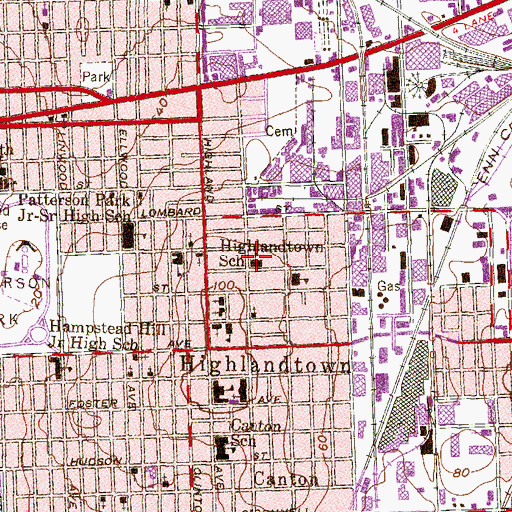 Topographic Map of Our Lady of Pompeis Roman Catholic Church, MD