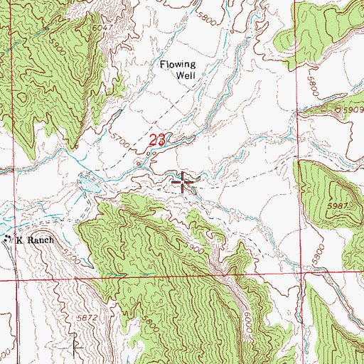 Topographic Map of Bull Canyon, CO