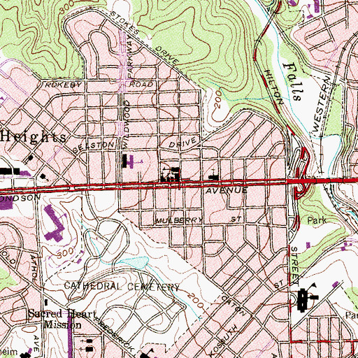 Topographic Map of Saint Bernardines Roman Catholic Church, MD