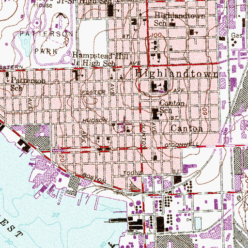 Topographic Map of Saint Brigids School, MD