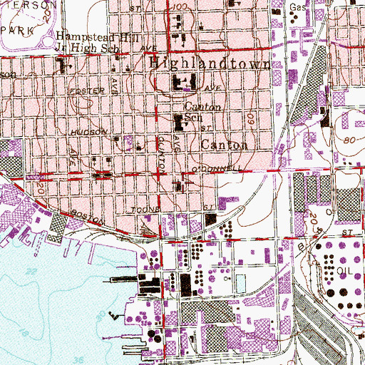 Topographic Map of Second Congregational Church, MD