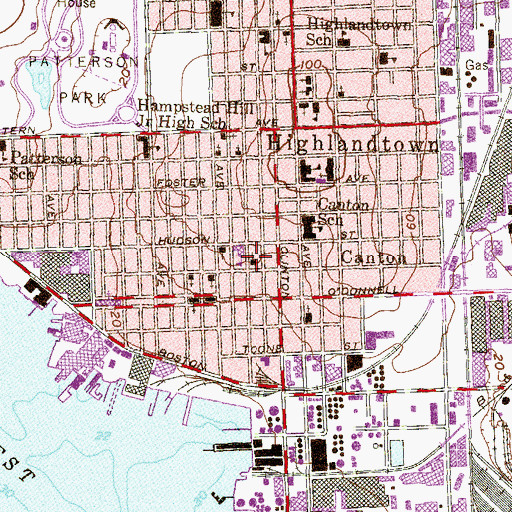 Topographic Map of United Evangelical Church, MD