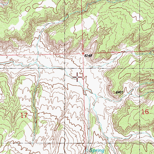 Topographic Map of Carlson Ranch, CO