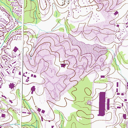 Topographic Map of Bryant Woods Elementary School, MD