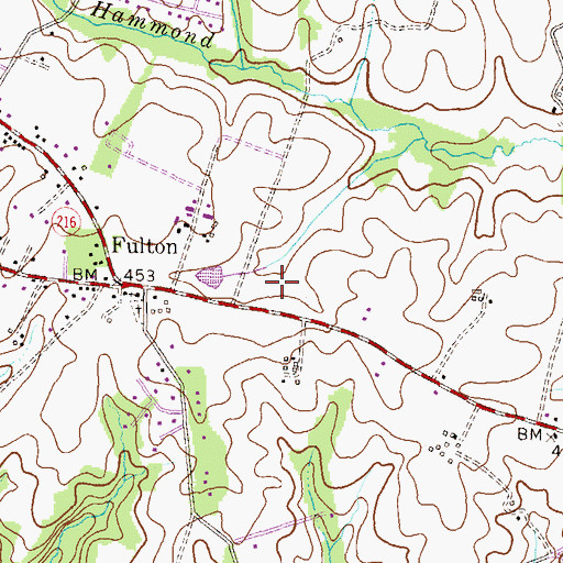 Topographic Map of Cedar Lane School, MD