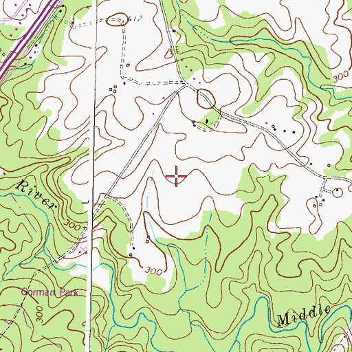 Topographic Map of Chase Eden, MD