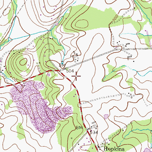 Topographic Map of Chris Mar Estates, MD